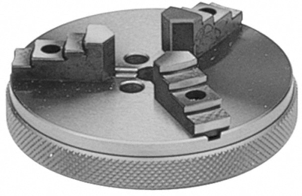 Manual Lathe Chuck: 2-3/4" Dia, 3 Jaws, Self-Centering