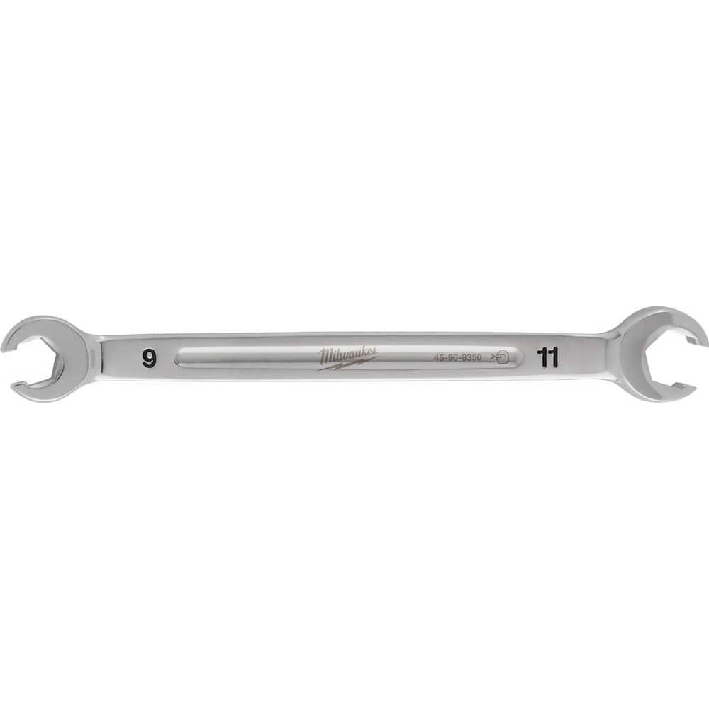 Flare Nut Wrenches; Wrench Type: Open End ; Wrench Size: 9x11 mm ; Head Type: Straight ; Double/Single End: Double ; Opening Type: 6-Point Flare Nut ; Material: Steel