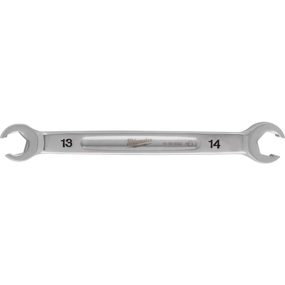 Flare Nut Wrenches; Wrench Type: Open End ; Wrench Size: 13x14 mm ; Head Type: Straight ; Double/Single End: Double ; Opening Type: 6-Point Flare Nut ; Material: Steel