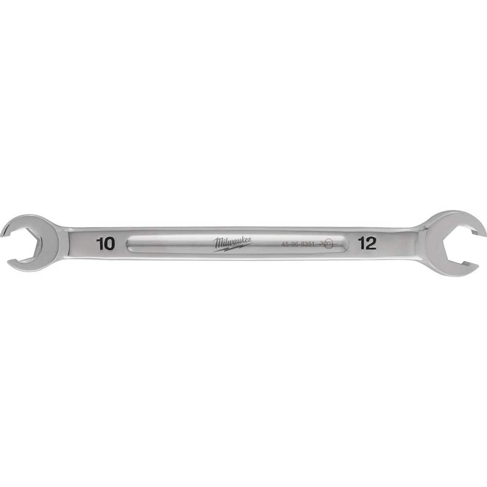 Flare Nut Wrenches; Wrench Type: Open End ; Wrench Size: 10x12 mm ; Head Type: Straight ; Double/Single End: Double ; Opening Type: 6-Point Flare Nut ; Material: Steel