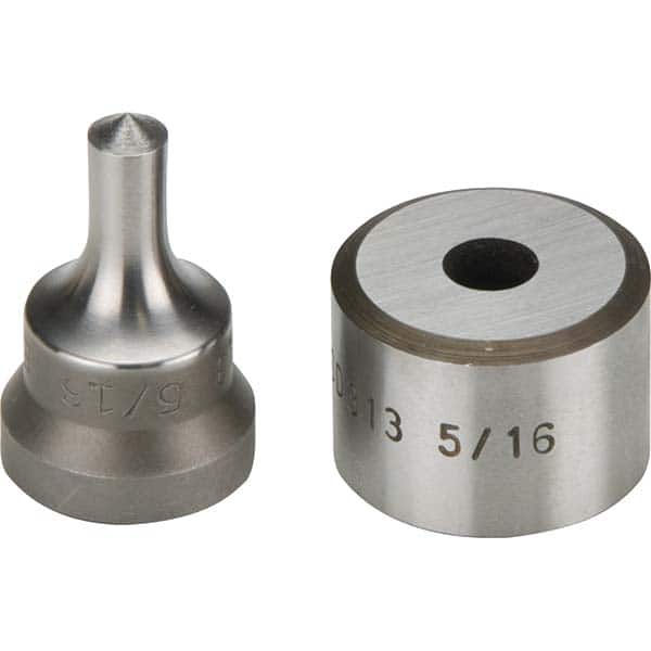 Enerpac SPD313 Hydraulic Punch Press Dies & Punches; Type: Round Punch ; Diameter (mm): 7.90 ; Diameter (Inch): 1/4 ; Diameter (Decimal Inch): 0.3100 