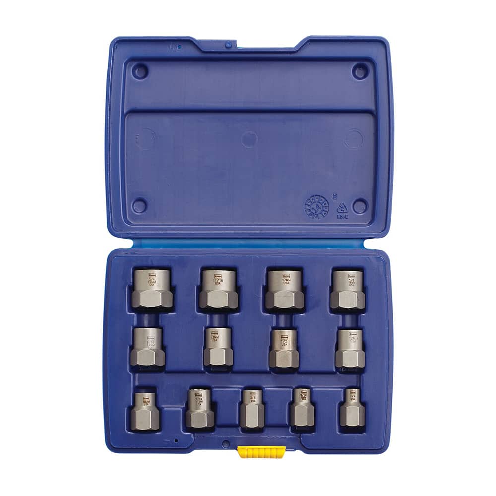 in case 10pc Screw Extractor Set 1-1/2" JH Williams USA for Bolt Sizes 1/4" 