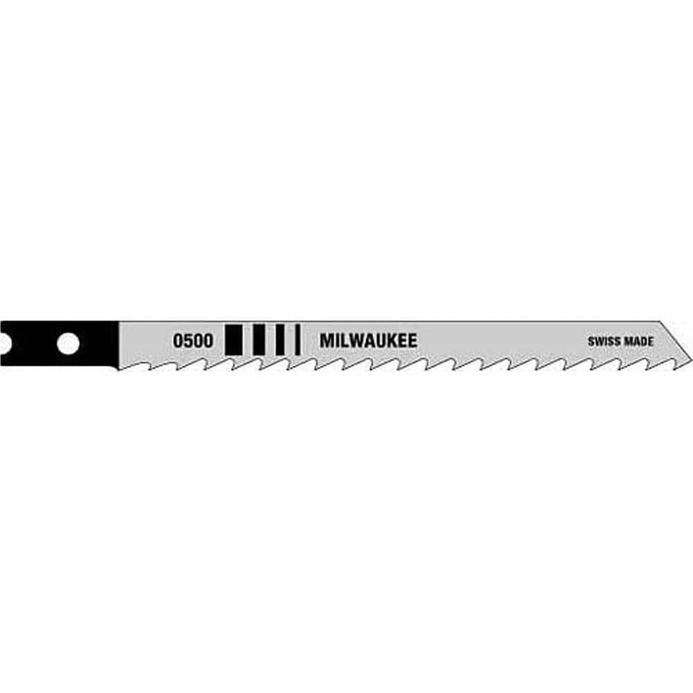Jigsaw Blade: High Carbon Steel, 6 TPI, 0.043" Blade Thickness, 0.2813" Blade Width