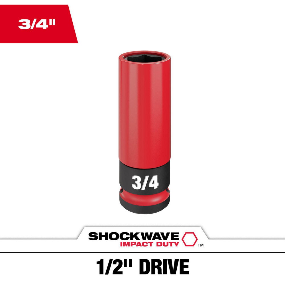 Specialty Sockets; Socket Type: Deep Socket ; Type: Deep ; Drive Size: 1/2 ; Socket Size: 3/4 in ; Insulated: No ; Non-sparking: No