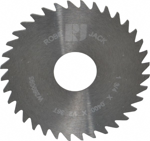 RobbJack C17-0400-16-36 Slitting & Slotting Saw: 1-3/4" Dia, 0.04" Thick, 36 Teeth, Solid Carbide Image