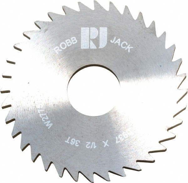 RobbJack C17-0937-16-36 Slitting & Slotting Saw: 1-3/4" Dia, 0.0937" Thick, 36 Teeth, Solid Carbide Image