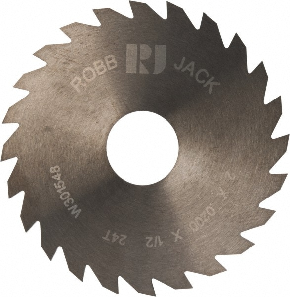 RobbJack C20-0200-16-24 Slitting & Slotting Saw: 2" Dia, 0.02" Thick, 24 Teeth, Solid Carbide Image