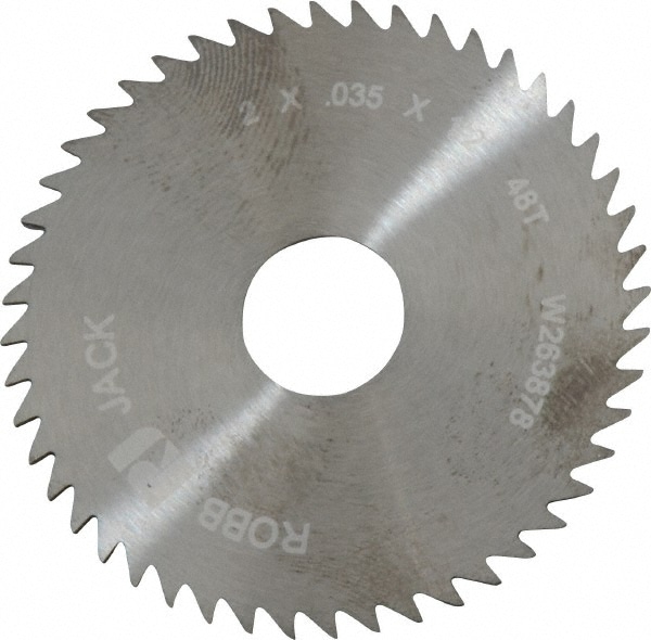 RobbJack C20-0350-16-48 Slitting & Slotting Saw: 2" Dia, 0.035" Thick, 48 Teeth, Solid Carbide Image