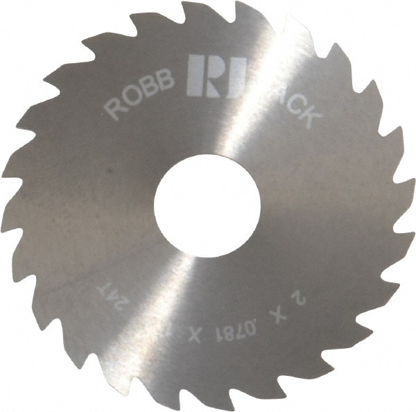 RobbJack C20-0781-16-24 Slitting & Slotting Saw: 2" Dia, 0.0781" Thick, 24 Teeth, Solid Carbide Image