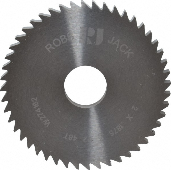 RobbJack C20-1875-16-48 Slitting & Slotting Saw: 2" Dia, 3/16" Thick, 48 Teeth, Solid Carbide Image