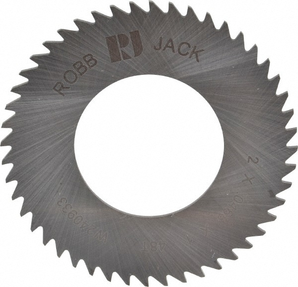 RobbJack C20-0468-32-48 Slitting & Slotting Saw: 2" Dia, 0.0468" Thick, 1" Arbor Hole, 48 Teeth, Solid Carbide Image