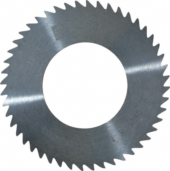 RobbJack C20-0625-32-48 Slitting & Slotting Saw: 2" Dia, 1/16" Thick, 1" Arbor Hole, 48 Teeth, Solid Carbide Image