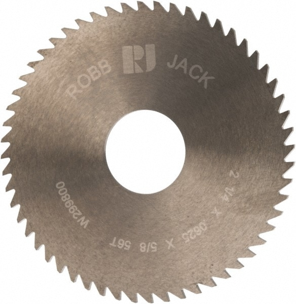 RobbJack C22-0625-20-56 Slitting & Slotting Saw: 2-1/4" Dia, 1/16" Thick, 56 Teeth, Solid Carbide Image