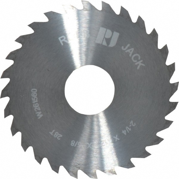 RobbJack C22-1250-20-28 Slitting & Slotting Saw: 2-1/4" Dia, 1/8" Thick, 28 Teeth, Solid Carbide Image