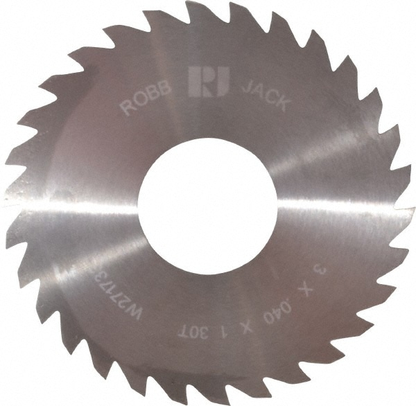 RobbJack C30-0400-32-30 Slitting & Slotting Saw: 3" Dia, 0.04" Thick, 1" Arbor Hole, 30 Teeth, Solid Carbide Image