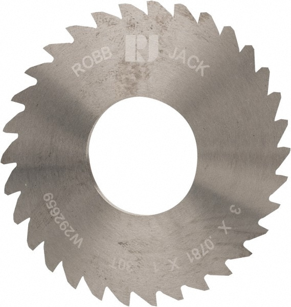 RobbJack C30-0781-32-30 Slitting & Slotting Saw: 3" Dia, 0.0781" Thick, 1" Arbor Hole, 30 Teeth, Solid Carbide Image