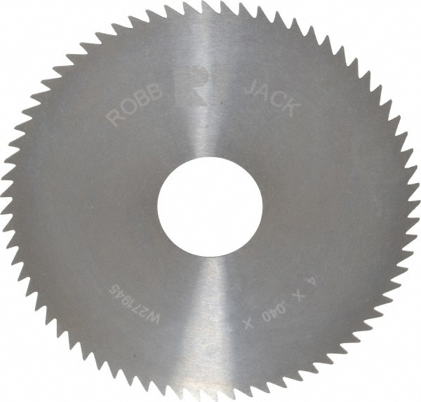 RobbJack C40-0400-32-72 Slitting & Slotting Saw: 4" Dia, 0.04" Thick, 1" Arbor Hole, 72 Teeth, Solid Carbide Image