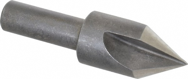 Countersink: 5/8" Head Dia, 60 ° Included Angle, 3 Flutes, High Speed Steel, Right Hand Cut