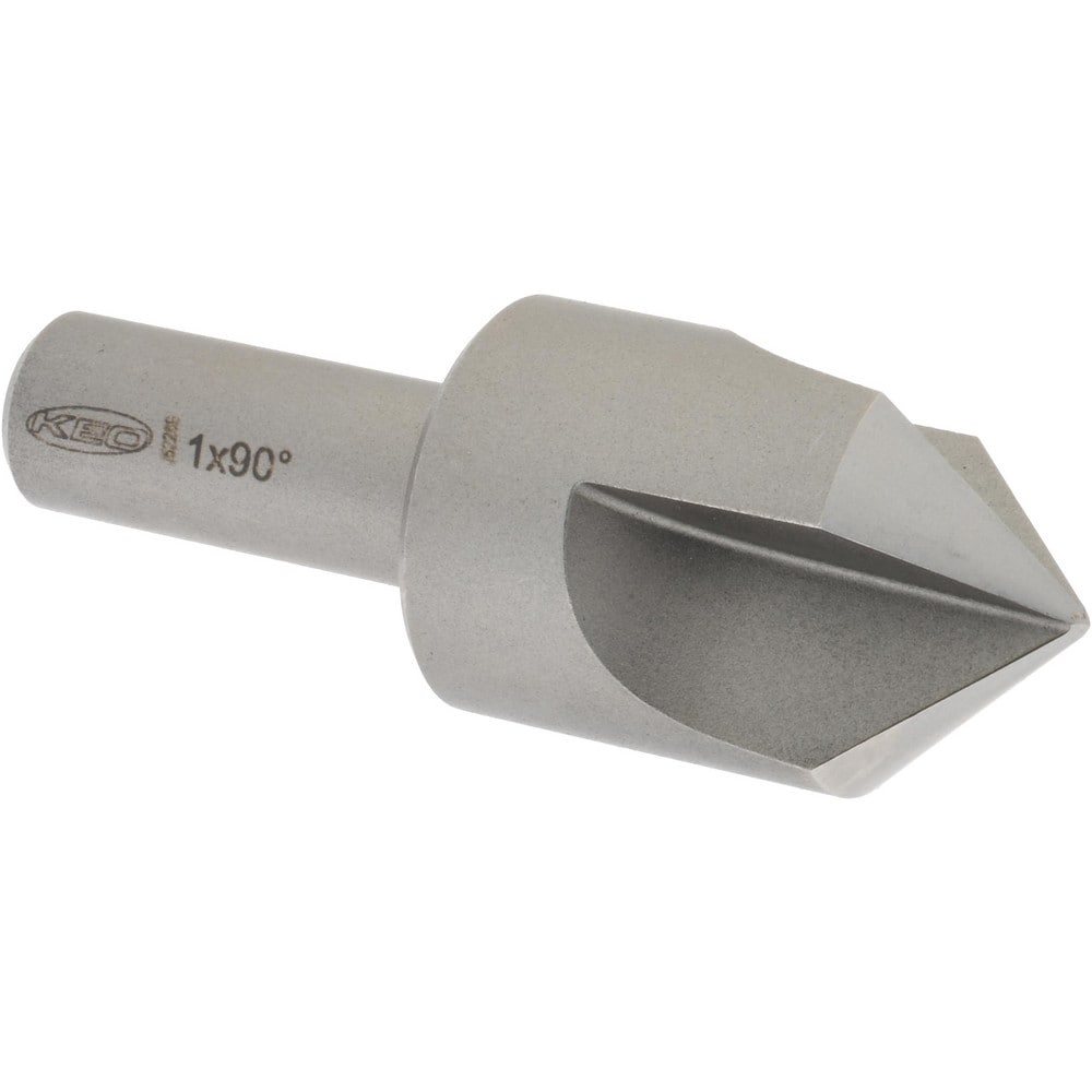 Keo 51009 1" Head Diam, 1/2" Shank Diam, 3 Flute 90° High Speed Steel Countersink Image