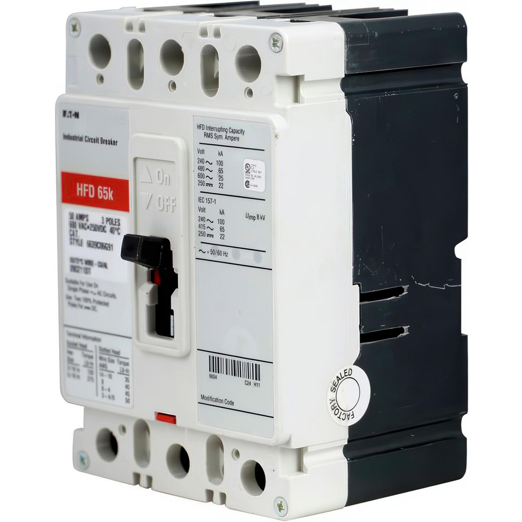 Eaton Cutler-Hammer - 3P 15A 600VAC 250VDC HFD MOLDED CIRCUIT BRKR ...