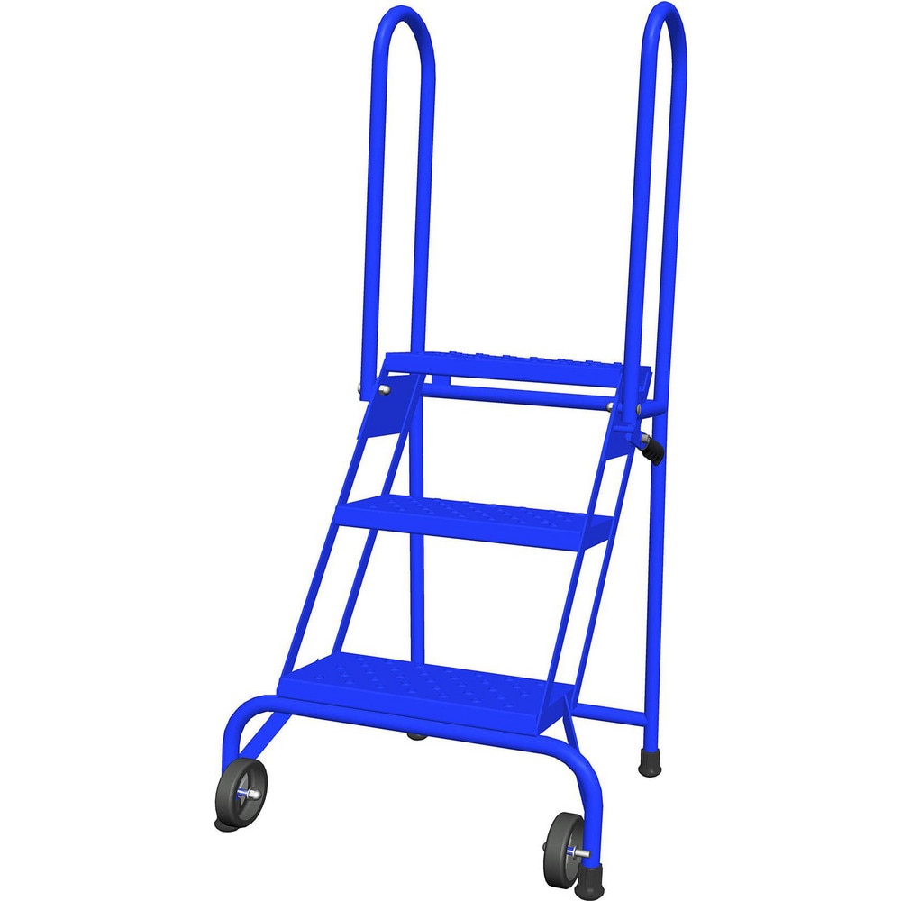 3-Step Steel Folding Step Ladder: 52" High