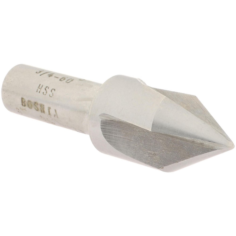 Value Collection SC4060048 3/4" Head Diam, 1/2" Shank Diam, 3 Flute 60° High Speed Steel Countersink Image