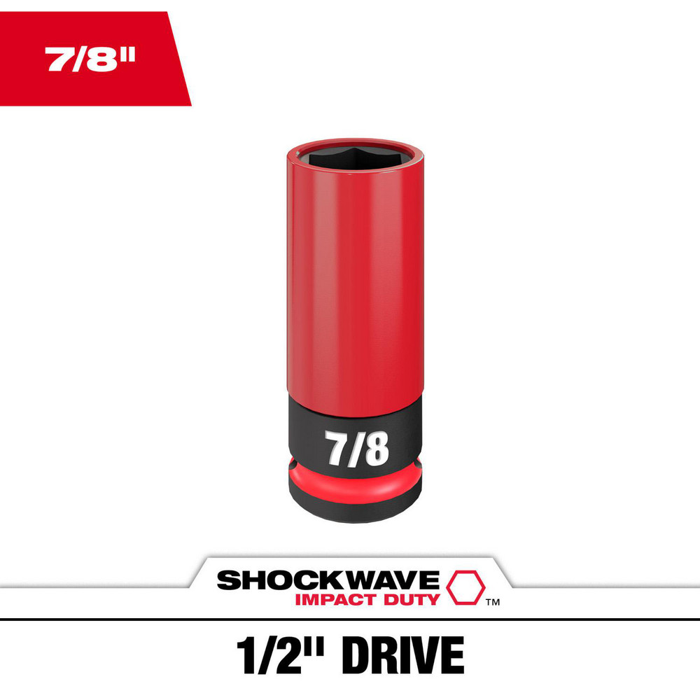Specialty Sockets: Socket Type: Deep Socket; Type: Deep; Drive Size (Inch): 1/2
