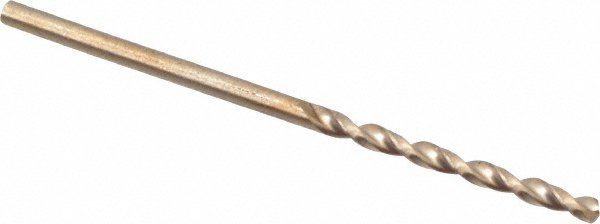 Cleveland #47 135° Cobalt Jobber Drill - Oxide/Gold Finish, Right Hand Cut, Parabolic Flute, Straight Shank, 2" OAL, Split Point | Part #C16549