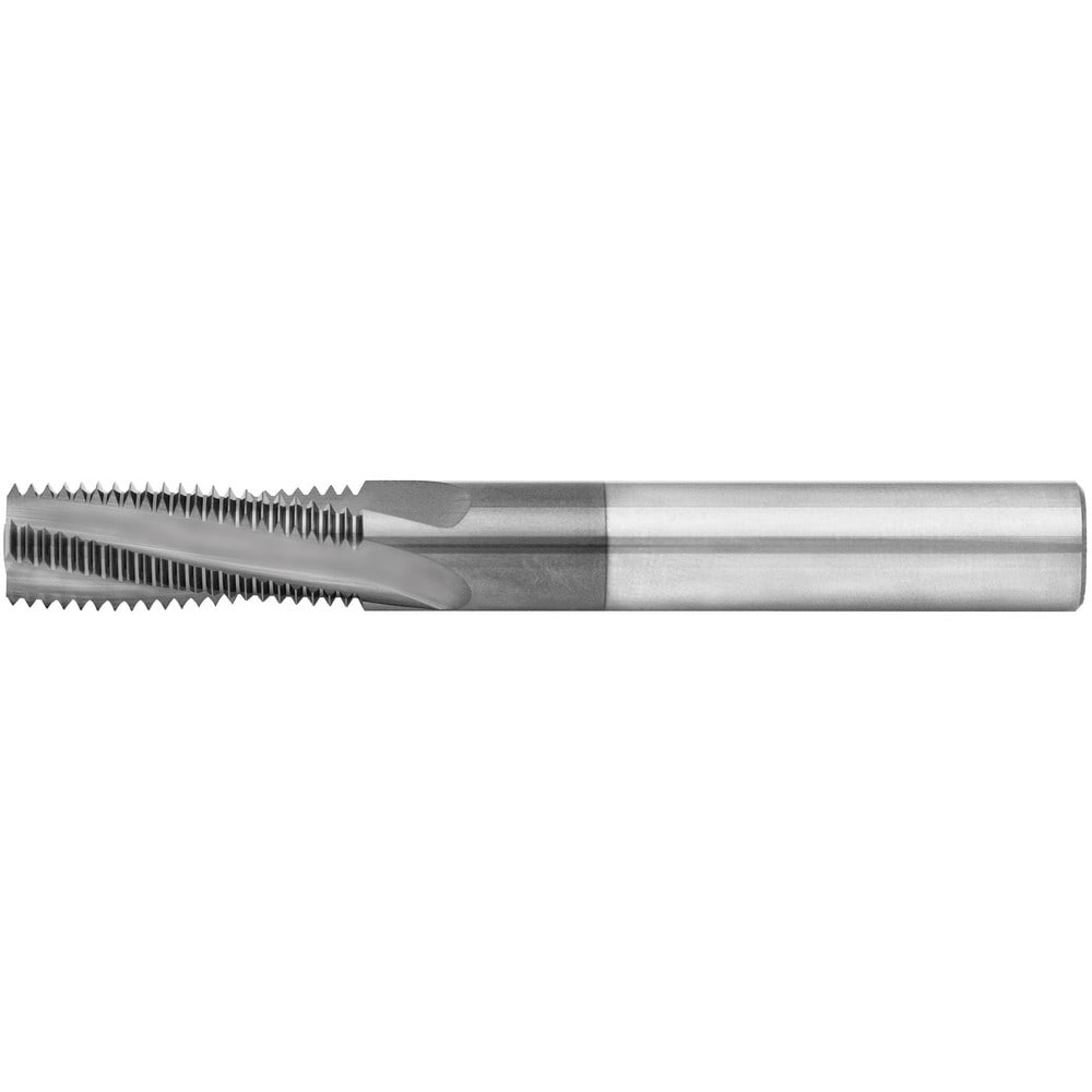 Helical Flute Thread Mill: #4-40, Internal, 2 Flute, 1/4" Shank Dia, Solid Carbide