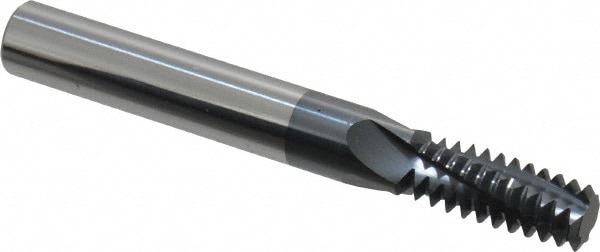 Scientific Cutting Tools TMI350-13HA Helical Flute Thread Mill: 1/2-13, Internal, 4 Flute, 3/8" Shank Dia, Solid Carbide Image