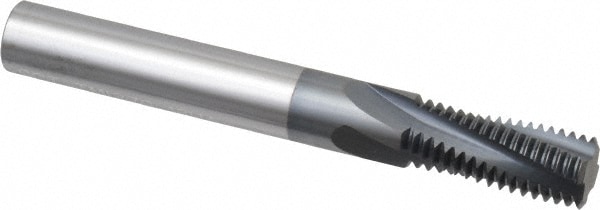 Scientific Cutting Tools TMI370-18HA Helical Flute Thread Mill: 9/16-18, Internal, 4 Flute, 3/8" Shank Dia, Solid Carbide Image