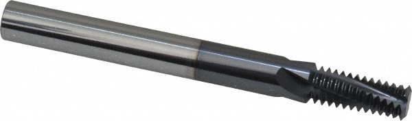 Helical Flute Thread Mill: Internal, 4 Flute, Solid Carbide