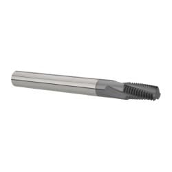 Scientific Cutting Tools TMX222-27-HC Helical Flute Thread Mill: 1/16 - 27 & 1/8 - 27, Internal & External, 3 Flute, 1/4" Shank Dia, Solid Carbide Image