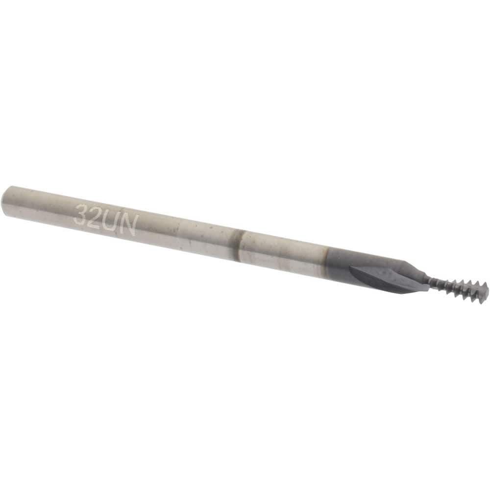Accupro C911-00632 Helical Flute Thread Mill: #6-32, Internal, 2 Flute, 1/8" Shank Dia, Solid Carbide 