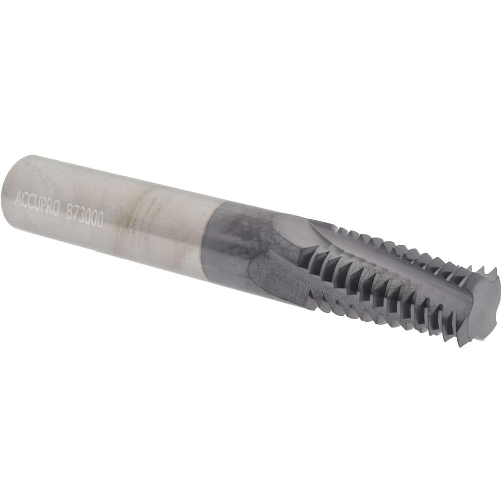 Accupro C911-10008 Helical Flute Thread Mill: #1-8, Internal, 4 Flute, 3/4" Shank Dia, Solid Carbide 