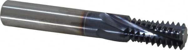 Accupro C911-75010 Helical Flute Thread Mill: 3/4-10, Internal, 4 Flute, 1/2" Shank Dia, Solid Carbide 