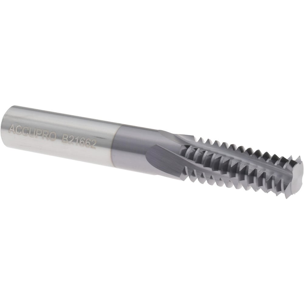 Helical Flute Thread Mill: 3/4-10, Internal, 4 Flute, 1/2