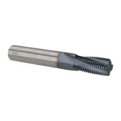 Accupro C911-75016 Helical Flute Thread Mill: 3/4-16, Internal, 4 Flute, 1/2" Shank Dia, Solid Carbide 