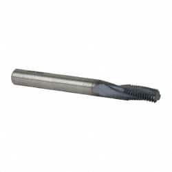 Accupro C931-06227 Helical Flute Thread Mill: 1/16-27, Internal, 3 Flute, 1/4" Shank Dia, Solid Carbide 