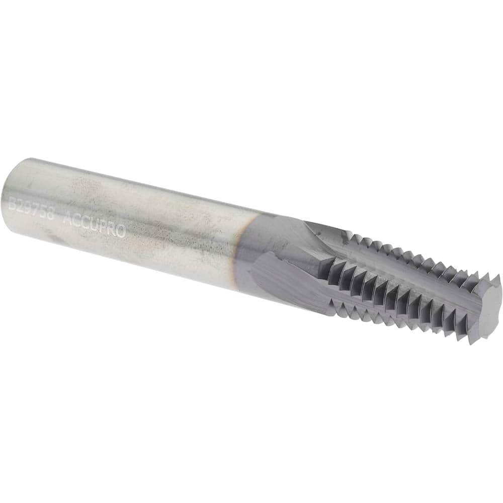 Accupro C951-10115 Helical Flute Thread Mill: 1 - 11-1/2, Internal, 4 Flute, 5/8" Shank Dia, Solid Carbide 
