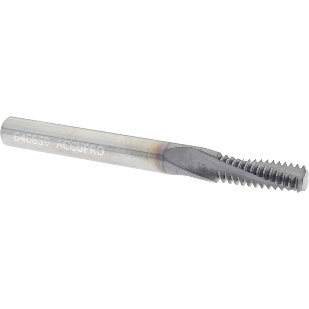 Accupro C931-08125 Helical Flute Thread Mill: Internal, 3 Flute, 1/4" Shank Dia, Solid Carbide 