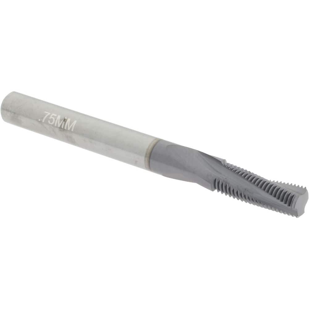 Accupro C931-08750 Helical Flute Thread Mill: Internal, 3 Flute, 1/4" Shank Dia, Solid Carbide 