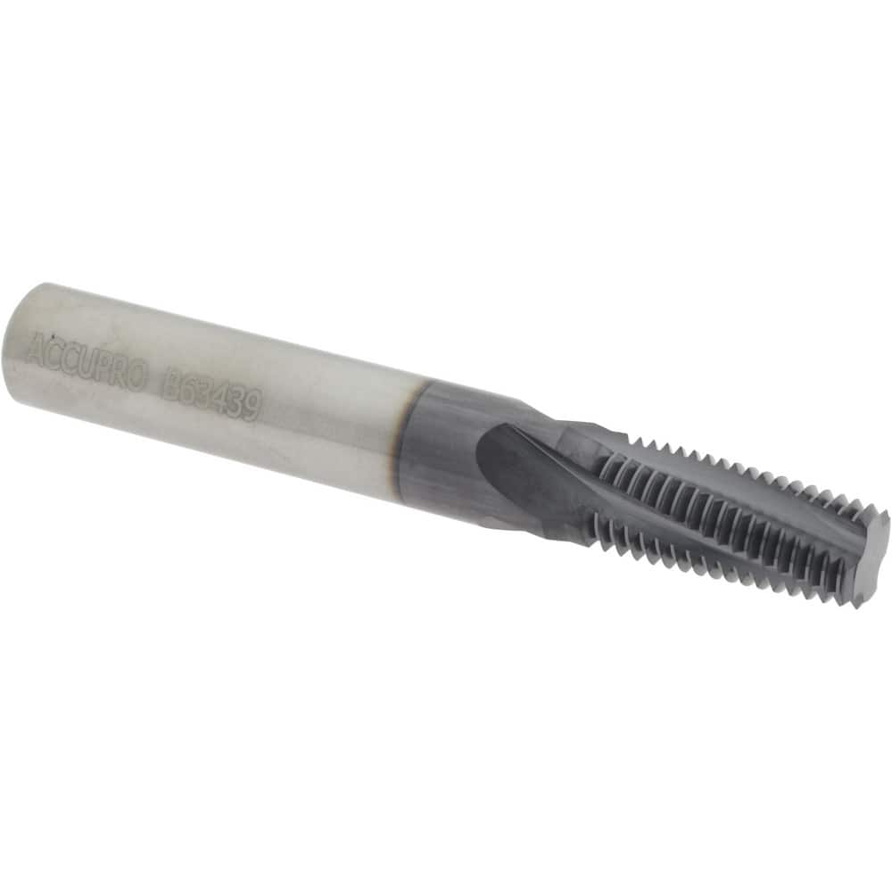 Accupro C931-14150 Helical Flute Thread Mill: Internal, 4 Flute, 1/2" Shank Dia, Solid Carbide 
