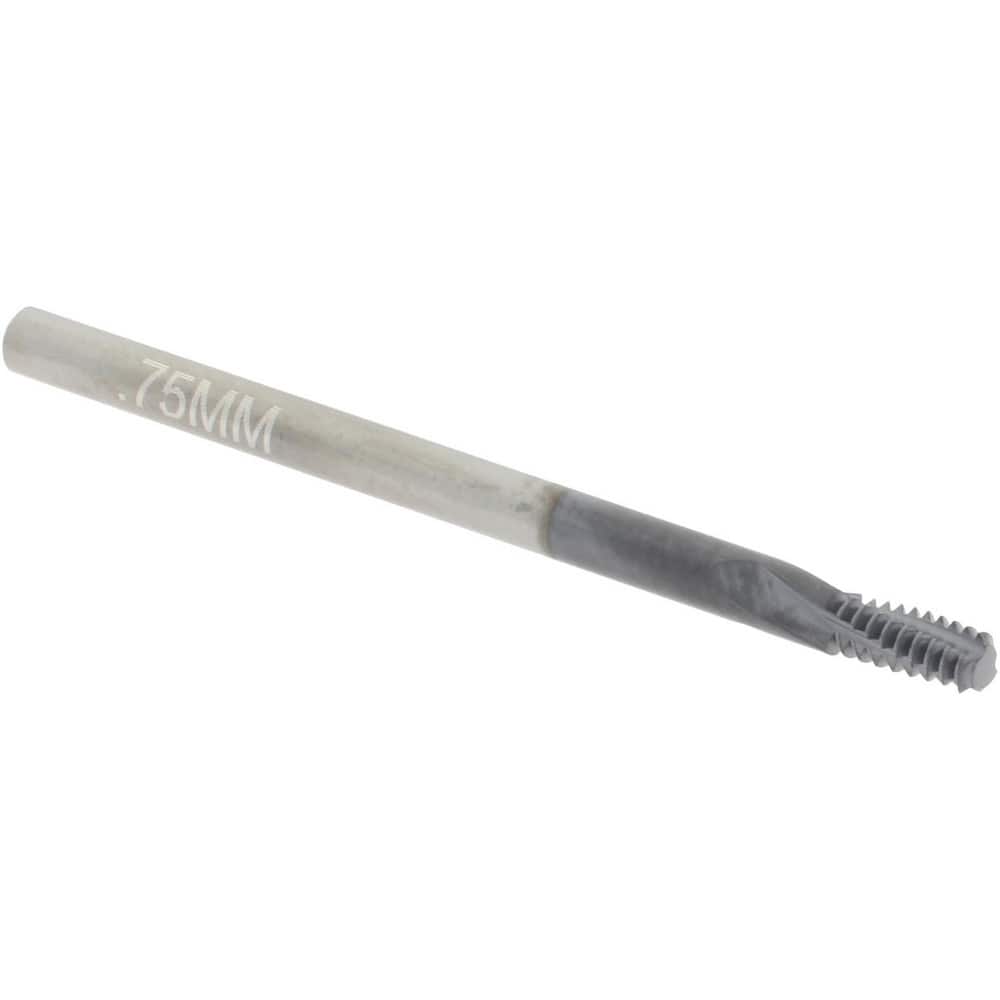 Accupro C931-45750 Helical Flute Thread Mill: Internal, 3 Flute, 1/8" Shank Dia, Solid Carbide 