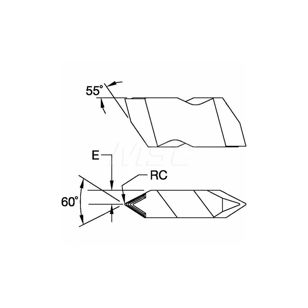 Kennametal Threading Insert NT3RK KC5010, Carbide MSC Direct