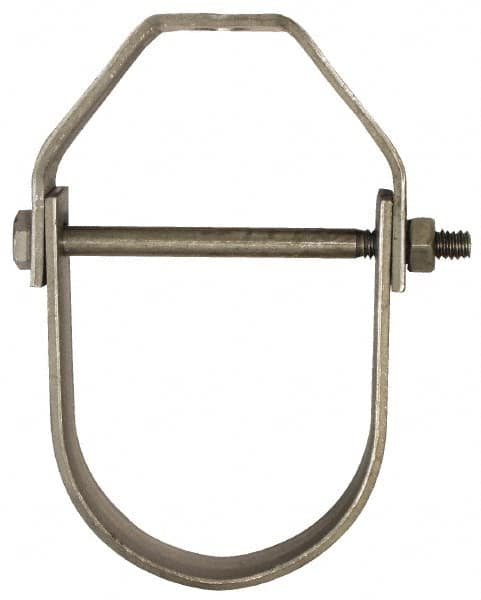 Empire 11B1000 Adjustable Clevis Hanger: 10" Pipe, 7/8" Rod, Carbon Steel, Plain Finish 