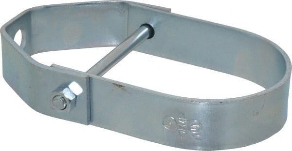 Adjustable Clevis Hanger: 3" Pipe, 1/2" Rod, Carbon Steel, Electro-Galvanized Finish
