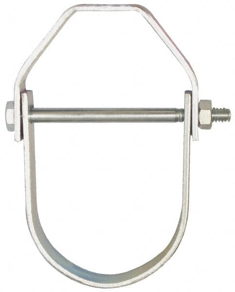 Empire 11G0800 Adjustable Clevis Hanger: 8" Pipe, 7/8" Rod, Carbon Steel, Electro-Galvanized Finish 