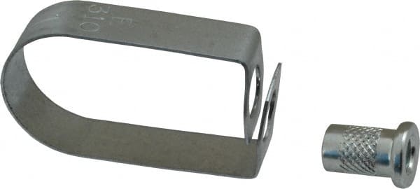 Emlok Swivel Ring Hanger: 1" Pipe, 3/8" Rod, Carbon Steel, Pre-Galvanized Finish