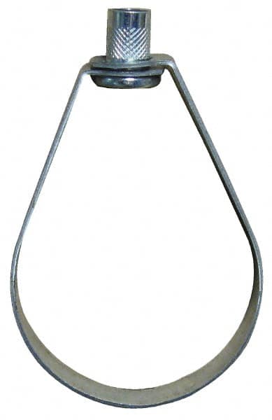 Emlok Swivel Ring Hanger: 2-1/2" Pipe, 1/2" Rod, Carbon Steel, Pre-Galvanized Finish